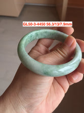 Load image into Gallery viewer, 52-63mm certified Type A 100% Natural dark green/white/black Jadeite Jade bangle group with defects GL1