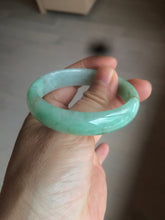 Load image into Gallery viewer, 50.5mm Certified Type A 100% Natural sunny apple green/red oval Jadeite Jade bangle BG61-0174