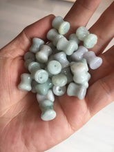 Load image into Gallery viewer, 100% Natural type A green/white small waist drum/yoyo jadeite Jade pendant necklace group BP117
