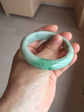 Load image into Gallery viewer, 51.5mm certified Type A 100% Natural sunny green purple oval Jadeite Jade bangle BS29-4436