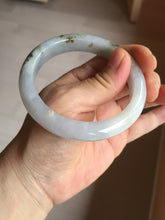Load image into Gallery viewer, 57.5mm Certified Type A 100% Natural icy watery white purple black brown Jadeite Jade bangle H156-7041