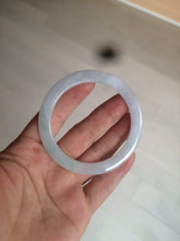 Load image into Gallery viewer, 53.7mm certificated Type A 100% Natural light green/white Jadeite Jade bangle AX104-4213