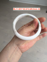 Load image into Gallery viewer, 63.5mm Certified Type A 100% Natural sunny green/white Jadeite Jade bangle BL11-4017