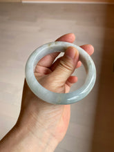 Load image into Gallery viewer, 54.8mm certified type A 100% Natural icy watery green/white/brown  jadeite jade bangle Z126-4403