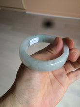 Load image into Gallery viewer, 49mm certified 100% natural Type A light green/white/red square oval jadeite jade bangle AR90-5208