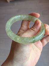 Load image into Gallery viewer, 58.8mm 100% natural fresh icy green mica bangle SY75