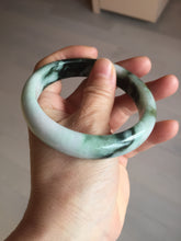 Load image into Gallery viewer, 60mm certificated Type A 100% Natural dark green/brown/black Jadeite Jade bangle BG239-3286