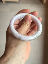 Load image into Gallery viewer, 53.5mm 100% natural certified light green purple pink jadeite jade bangle BN34-4503