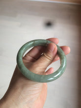Load image into Gallery viewer, 54.6mm Certified 100% natural Type A green/gray jadeite jade bangle AE66-2866