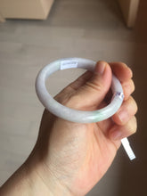 Load image into Gallery viewer, 53.5mm certified 100% natural light green purple slim jadeite jade bangle PC39-4034