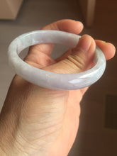 Load image into Gallery viewer, 53mm Certified Type A 100% Natural light green white purple oval Jadeite bangle X160-3838(Etsy 已经列)