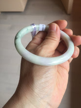 Load image into Gallery viewer, 57mm certified Type A 100% Natural green purple Jadeite Jade bangle PC40-4033