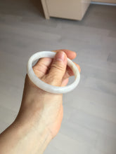 Load image into Gallery viewer, 55.6mm certified 100% natural Type A icy watery light purple white slim jadeite jade bangle BP16-2698
