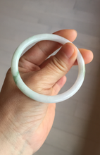Load image into Gallery viewer, 53.9mm 100% natural Type A sunny green white purple round cut jadeite jade bangle BL96-4661