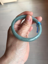 Load image into Gallery viewer, 54.2mm Certified Type A 100% Natural dark green/blue/gray/black Guatemala Jadeite jade bangle BM16-1449