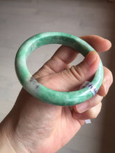 Load image into Gallery viewer, 56.5mm Certified Type A 100% Natural sunny green Jadeite Jade bangle AU7-4441