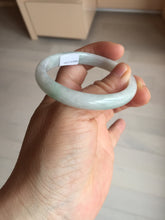 Load image into Gallery viewer, 49mm Type A 100% Natural light green oval Jadeite Jade bangle BM71