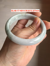 Load image into Gallery viewer, Size 50-57mm Type A 100% Natural dark green/white/black Jadeite Jade bangle with defects group Gl48