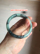 Load image into Gallery viewer, Sale! Type A 100% Natural dark green/white/black Jadeite Jade bangle with defects group 3