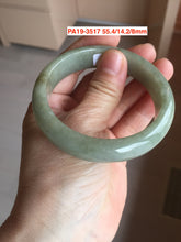 Load image into Gallery viewer, 52-63mm certified Type A 100% Natural dark green/white/black Jadeite Jade bangle group with defects GL1