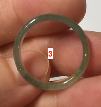Load image into Gallery viewer, 17.5mm 7 1/4 100% natural type A icy watery green/blue icy watery Guatemala jadeite jade band ring group  BP78