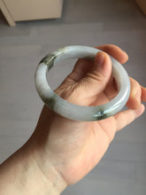 Load image into Gallery viewer, 57.8mm Certified Type A 100% Natural icy watery white purple black brown Jadeite Jade bangle BL75-7038