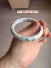 Load image into Gallery viewer, 52-63mm certified Type A 100% Natural dark green/white/black Jadeite Jade bangle group with defects GL1
