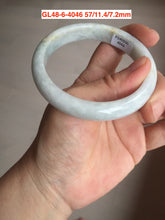 Load image into Gallery viewer, Size 50-57mm Type A 100% Natural dark green/white/black Jadeite Jade bangle with defects group Gl48