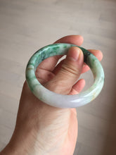 Load image into Gallery viewer, 51.5mm certified 100% natural Type A sunny green/purple/yellow(FU LU SHOU)  jadeite jade bangle BK45-5080