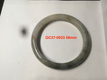Load image into Gallery viewer, 57-58 mm certified Type A 100% Natural green/purple/gray/brown/black Jadeite Jade bangle GC37