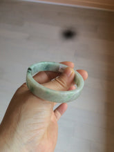 Load image into Gallery viewer, 51.7mm Certified type A 100% Natural sunny green/purple square Jadeite Jade  bangle AZ56-7274