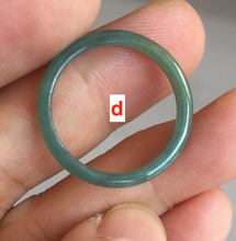 Load image into Gallery viewer, Size 7 3/4 100% natural type A icy watery light green/blue/yellow/gray skinny Guatemala jadeite jade band ring AR102