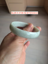 Load image into Gallery viewer, 52.8mm certified 100% natural Type A light green red yellow gray thin jadeite jade bangle group GL20