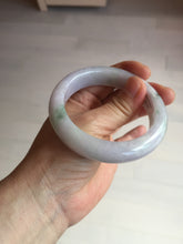 Load image into Gallery viewer, 55mm Certified 100% natural Type A light purple with sunny flying flowers jadeite jade bangle BL107-8720