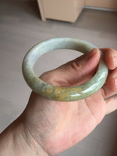 Load image into Gallery viewer, 56.1mm 100% natural certified light green yellow purple jadeite jade bangle BM92-9766