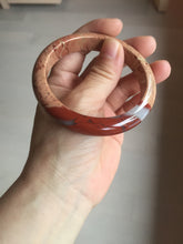 Load image into Gallery viewer, 58mm 100% natural red jasper stone(红碧玉,鸡血石) bangle XY105