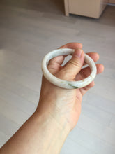Load image into Gallery viewer, 60mm certified Type A 100% Natural light green white brown Fragrance of Osmanthus in August(八月桂花)Jadeite Jade bangle PA72-6314