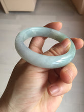 Load image into Gallery viewer, 53.5mm certified 100% natural Type A light green/purple jadeite jade bangle BP34-3401