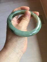 Load image into Gallery viewer, 58.5mm Certified 100% natural Type A dark green/sunny green/black/red/brown jadeite bangle PD85-9801