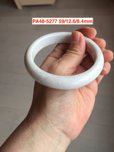 Load image into Gallery viewer, 52-63mm certified Type A 100% Natural dark green/white/purple/black Jadeite Jade bangle group with defects PA