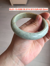 Load image into Gallery viewer, 54-59mm certified Type A 100% Natural dark green/white/black Jadeite Jade bangle group with defects GL51