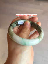 Load image into Gallery viewer, Sale! Type A 100% Natural dark green/white/black Jadeite Jade bangle with defects group 3