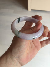 Load image into Gallery viewer, SOld! pleae don't order. Thanks. 55mm certified 100% natural type A sunny green/purple jadeite jade bangle BN86-8721