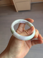 Load image into Gallery viewer, 54.4mm certified 100% natural Type A white/purple/green jadeite jade bangle BL49-6240
