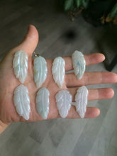 Load image into Gallery viewer, Type A 100% Natural green/yellow/purple Jadeite Jade leaf pendant group m100