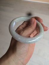Load image into Gallery viewer, 55.6 mm Certified type A 100% Natural light green Jadeite bangle AZ86-1636