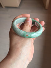 Load image into Gallery viewer, 55.8mm certified type A 100% Natural sunny green gray jadeite jade bangle BS31-4416