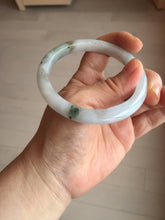 Load image into Gallery viewer, 57.7mm certified Type A 100% Natural green yellow brown white slim Jadeite Jade bangle BS89-6674