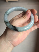 Load image into Gallery viewer, 59mm Certified Type A 100% Natural green gray purple Jadeite Jade bangle AH95-4489