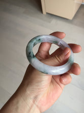 Load image into Gallery viewer, 55.9mm Certified 100% natural Type A light purple with sunny flying flowers jadeite jade bangle BL106-8719